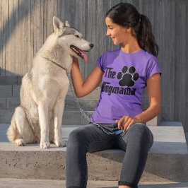 Camiseta La Mamá Perro Mascota Huella Divertida