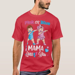 Camiseta La Mamá Rosa O Azul ama A Tu Bebé El Género Reval 