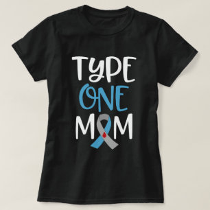 Camiseta La mamá T1D para mujer del tipo uno mima al regalo