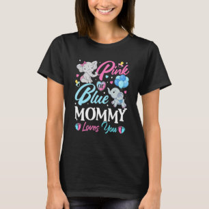 Camiseta La mami rosa azul elefante ama a tu bebé Revea