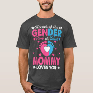 Camiseta La mami rosa o azul divertida te ama el género rev