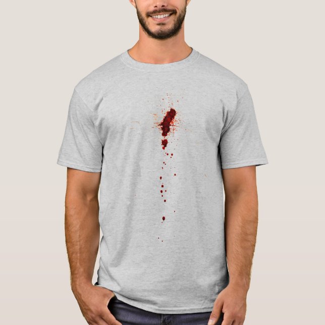 Camiseta La mancha de sangre en la pared (Anverso)
