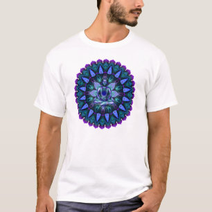 Camiseta La mandala de Buda de la luz de la tarde