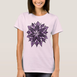 Camiseta La mandala púrpura tiene gusto de la flor