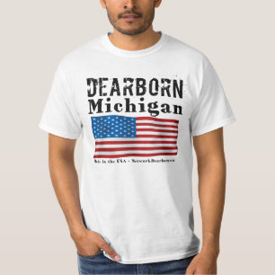 Camiseta La manga corta de los hombres - Dearborn, MI -