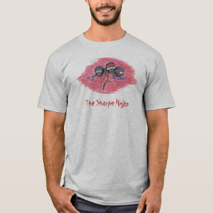 Camiseta La manga larga acodada Ninjas del Sharpie
