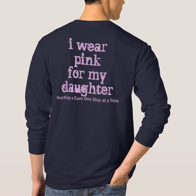 Camiseta La manga larga de los hombres caritativos (Reverso)