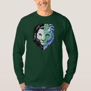 Camiseta La manga larga de los hombres místicos dibujados