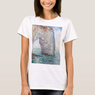 Camiseta La Manneporte cerca de Etretat por Claude Monet