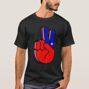 Camiseta La mano de la paz ama a los taiwaneses taiwaneses
