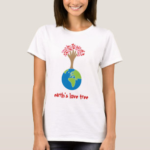 Camiseta La mano de la Tierra y el árbol del amor de los co