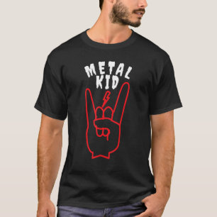 Camiseta La mano de rock Metalizado rock rock rock me encan