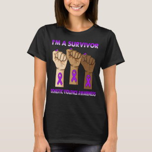 Camiseta La mano del silencio soy una sobreviviente de la v