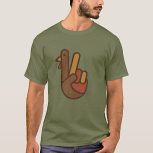 Camiseta La mano divertida de Turquía el Día de Acción de G