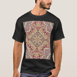 Camiseta La mano vieja dibuja el patrón islámico
