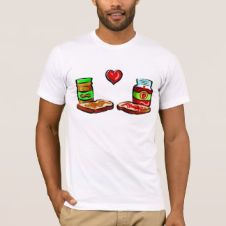 Camiseta La mantequilla de cacahuete ama la jalea
