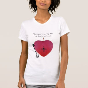 Camiseta La manzana de mi ojo y la llave de mi corazón