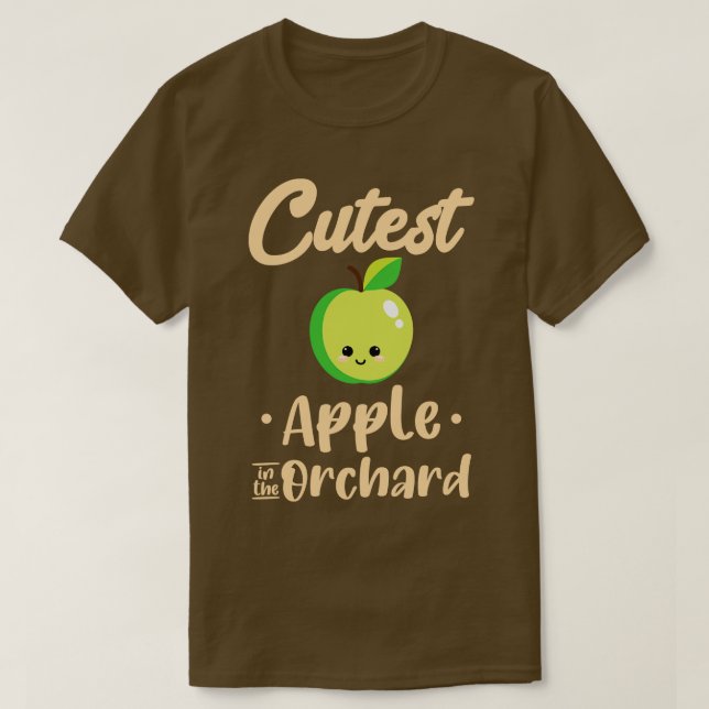 Camiseta La Manzana más guapa de las frutas huertas (Diseño del anverso)