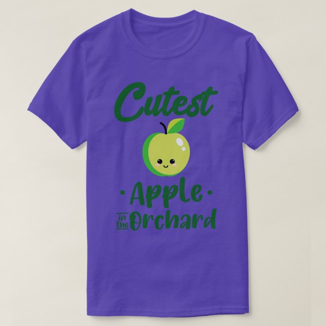 Camiseta La Manzana más guapa en el diseño de frutas huerta (Diseño del anverso)