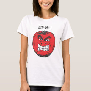 Camiseta la manzana me muerde 1.ai