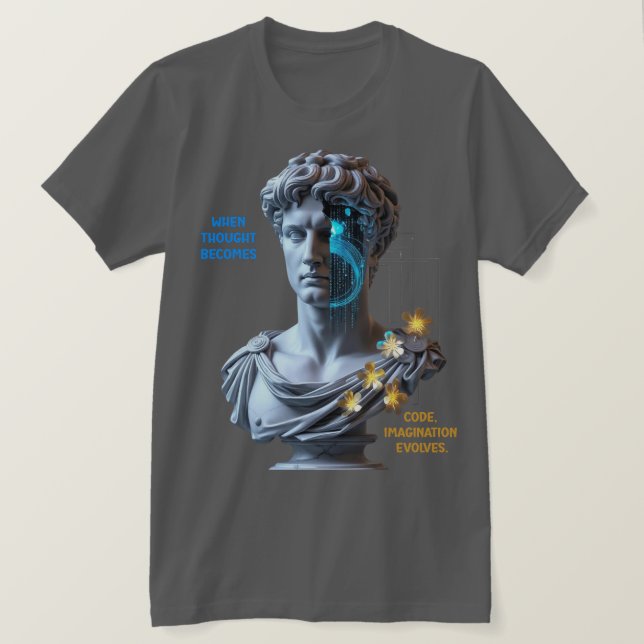 Camiseta “La máquina sueña”  (Anverso del diseño)