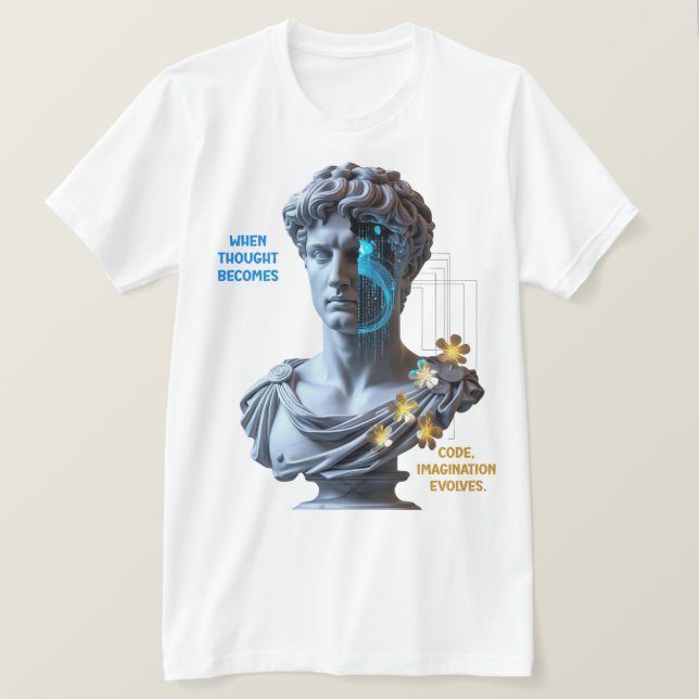 Camiseta “La máquina sueña”  (Anverso del diseño)