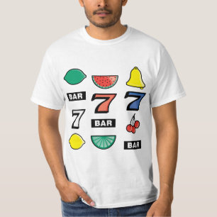 Camiseta La máquina tragaperras ranura las frutas - juego