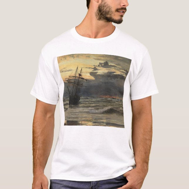 Camiseta La Mar-Playa después de un rato de la tormenta, (Anverso)