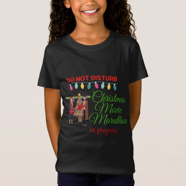 Camiseta La maratón de películas de navidades en curso (Anverso)