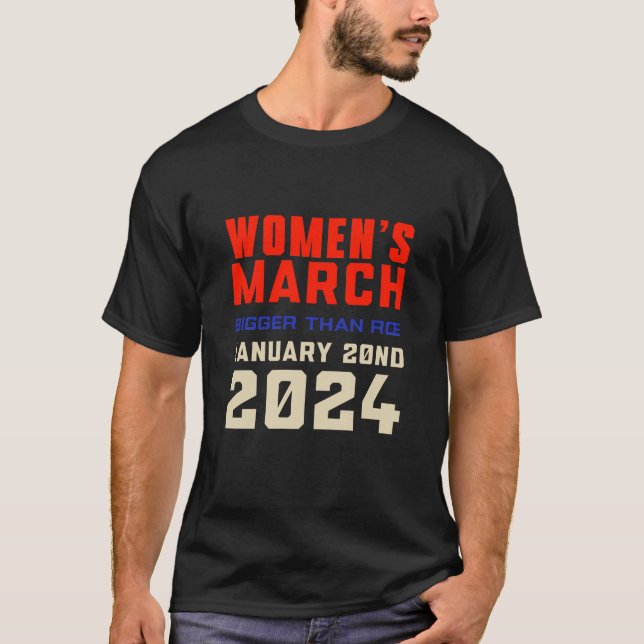 Camiseta La marcha de las mujeres presidente política (Anverso)
