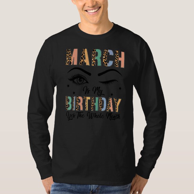 Camiseta La Marcha Del Leopardo Es Mi Cumpleaños Sí Todo El (Anverso)