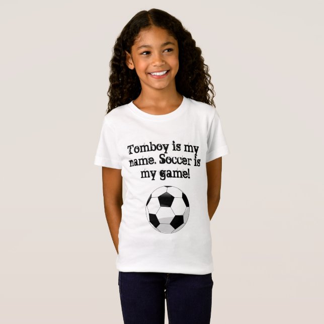 Camiseta La marimacho es mi nombre. El fútbol es mi juego (Anverso completo)