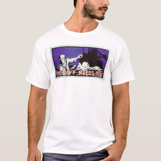 Camiseta La marina de guerra le necesita (US02163) (Anverso)