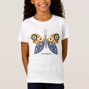 Camiseta La mariposa azul tira de puntos amarillo no me fas