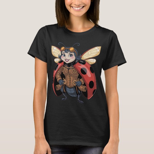 CAMISETA LA MARIPOSA DE STEAM PUNK  (Anverso)