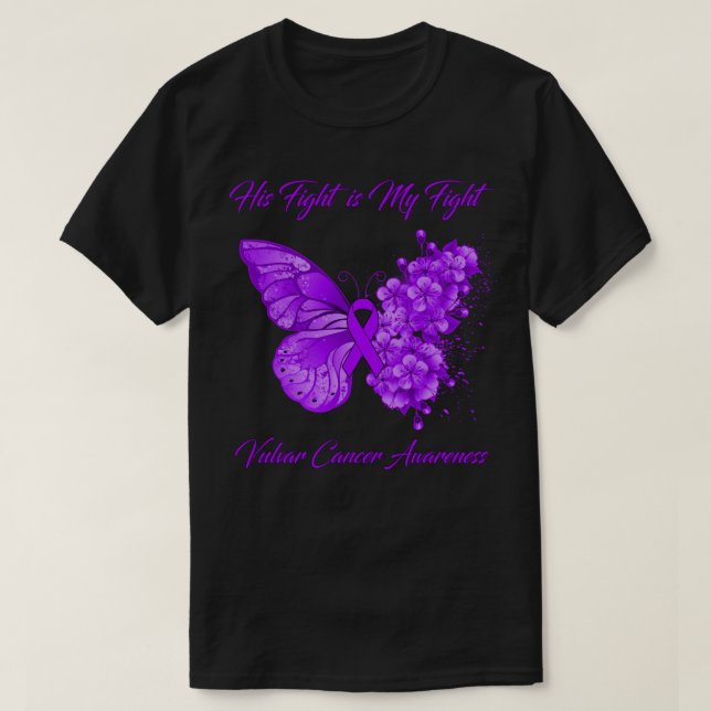 Camiseta La mariposa en su lucha es mi lucha contra el cánc (Diseño del anverso)