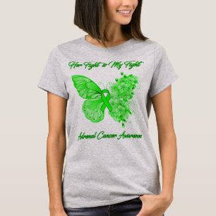 Camiseta La mariposa en su lucha es mi lucha contra el cánc