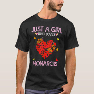 Camiseta La Mariposa Monarca Lover Tee Un Chica Que Ama