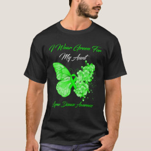 Camiseta La Mariposa Que Uso Es Verde Por Mi Enfermedad De 