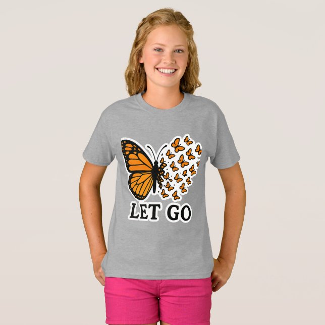 Camiseta La mariposa se transforma en pequeñas mariposas (Anverso completo)
