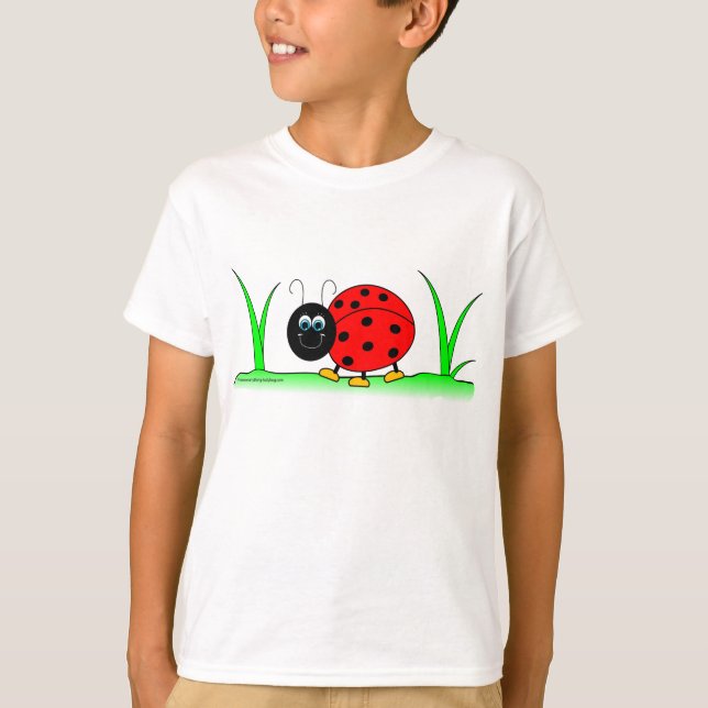 Camiseta La mariquita del dibujo animado embroma la (Anverso)