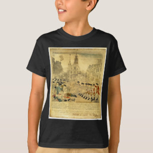 Camiseta La masacre de Boston de Paul Revere