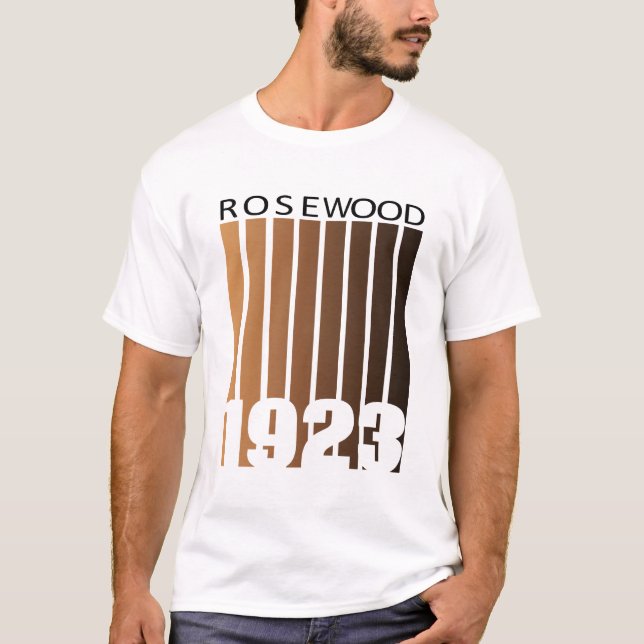 Camiseta La masacre de Rosewood de 1923 en el centenario de (Anverso)