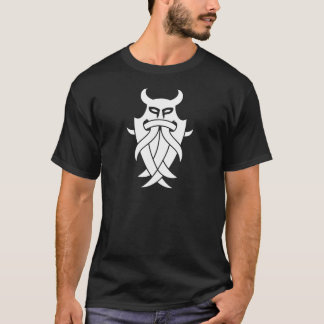 Camiseta La máscara de Odin tribal (negro)