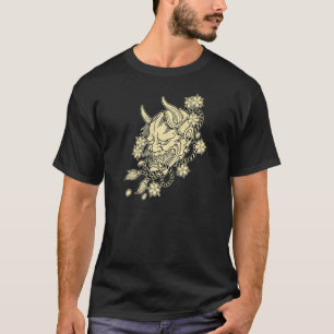 Camiseta La máscara del tatuaje japonés Hannya Devil con lo