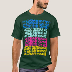 Camiseta la máscara va sobre la nariz 5
