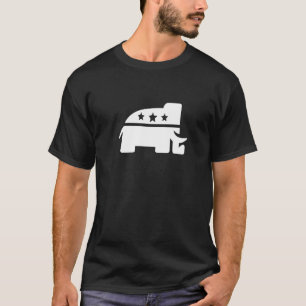 Camiseta La mascota del elefante republicano se vuelve cons