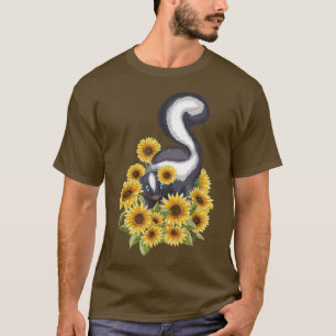 Camiseta La mascota del zorrillo del girasol Lover Zookeepe