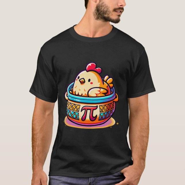 Camiseta La matemática del Día Pi del Pollo Pot Pi (Anverso)