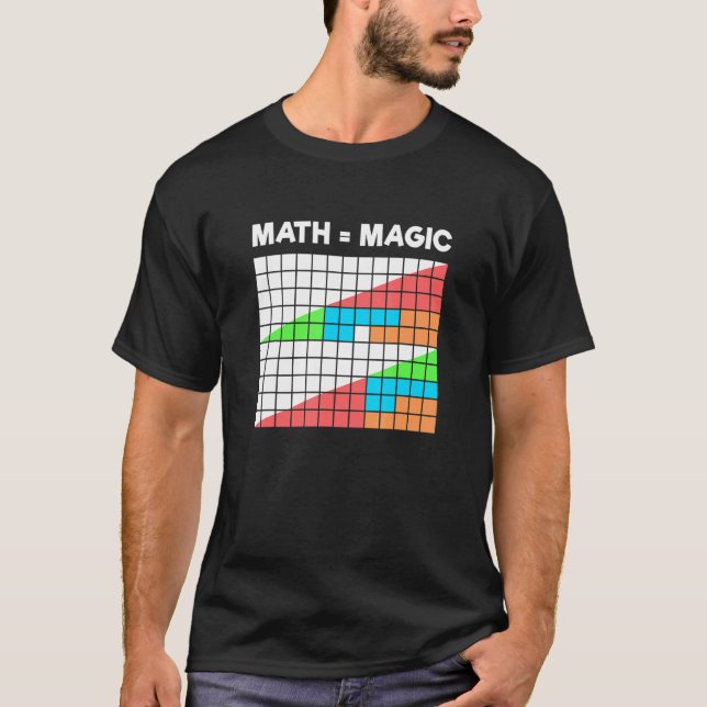 Camiseta La matemática es el rompecabezas del triángulo mág (Anverso)